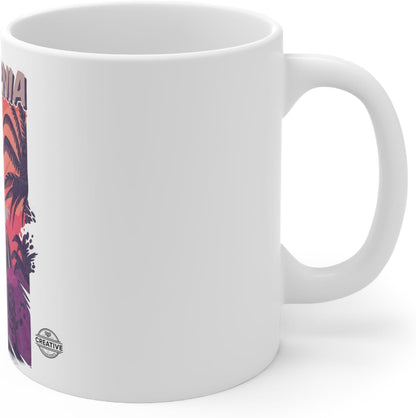 11 OZ Novelty Coffee Mugs - Christmas Gift (California Vibes Theme)