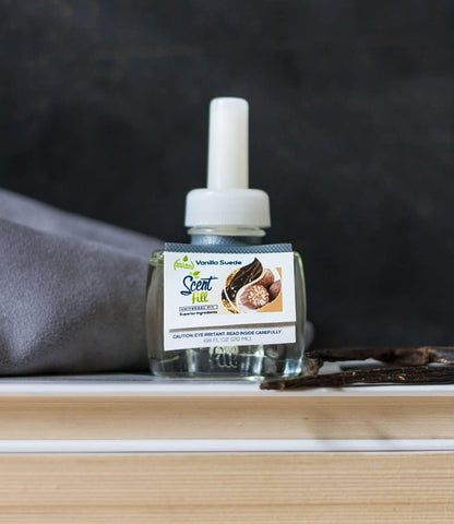 Scent Fill Vanilla Suede Plug in Air Freshener Refills, 4 Scented Oil Refills