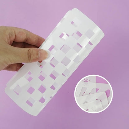 Cookie Stencils for Royal Icing Cookies Sugar Cookie, 16 Pcs 6x6in Reusable Plastic Biscuit Cake Stencils with Checkered Star Heart Dog Paw Shapes
