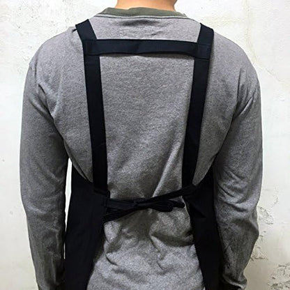 Artist apron/Long apron - Navy Blue
