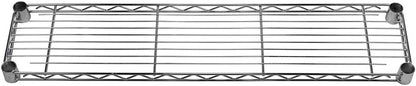 Shelving Inc. 8" d x 36" w Chrome Wire Shelving with 3 Tier Shelves, Weight Capacity 800lbs Per Shelf