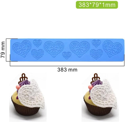 Heart Candy Mold, Chocolate Candy 3D Heart Silicone Mold, Sugar Craft Cake Decoration, Cupcake Top, Polymer Clay