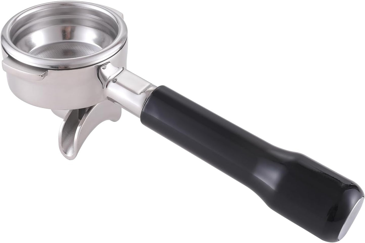 58mm Double Spout Portafilter Compatible with La Marzocco Espresso Machine Stainless Steel Espresso Portafilter with Double Shot Filter Basket