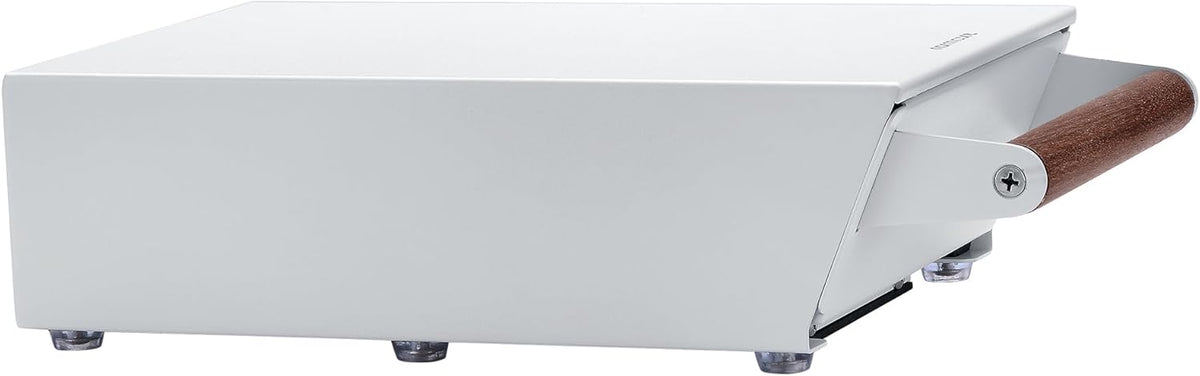 Normcore Espresso Knock Box Drawer, Coffee Knock Box with Walnut Handle, Espresso Dump Bin Separation And Detachable, 304 Stainless Steel, Size: M