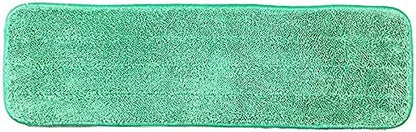 Arkwright Spray Mop Replacement Pads - (Pack of 12) Bulk Microfiber Flat Dry and Wet Refill Mop Pads Floor Cleaning, Compatible with Bona and Rubbermaid, Fits All Mop Heads, 18 in, Green