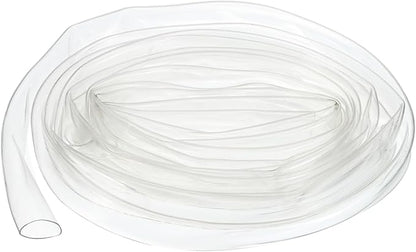 UXCell Clear PVC Tube Wire Harness Tubing, 1/2-inch(12mm) ID 10ft Sleeve for Wire Sheathing Protection