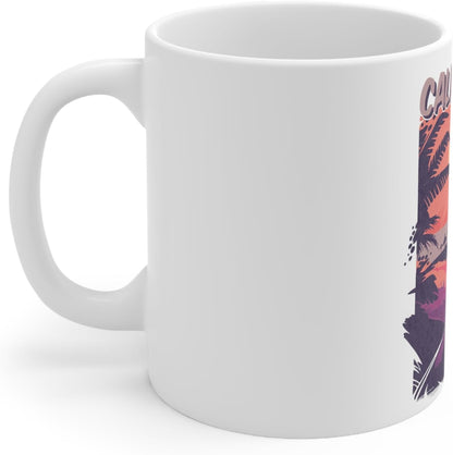11 OZ Novelty Coffee Mugs - Christmas Gift (California Vibes Theme)