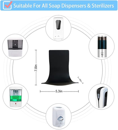 Cotn - Drip Tray for ACotn Soap Dispenser Automatic, Wall Mount and Hand Sanitizer Dispenser, Stand,Soap Bracket, Easy to Clean (Black, 5), 5.3 * 4.0 * 7.0 inches