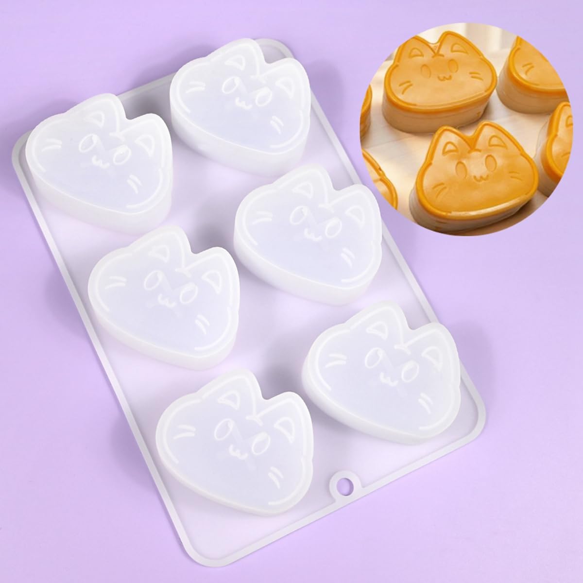 mostsom Cat Shape Cheese Mousse Silicone Cake Decorating Mold For Baking Mould Dessert Mousse Pastry Mould Ice Cream Mold Kitchen Tools (D_ Cat)