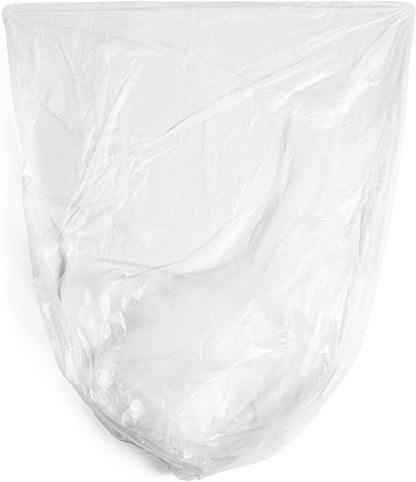Aluf Plastics High Density Trash Bags, 26 Gallon, 250 Count, 16 Micron (eq), 29" x 44", Clear, for Bathroom, Office, Industrial, Commercial, Janitorial, Municipal, Recycling