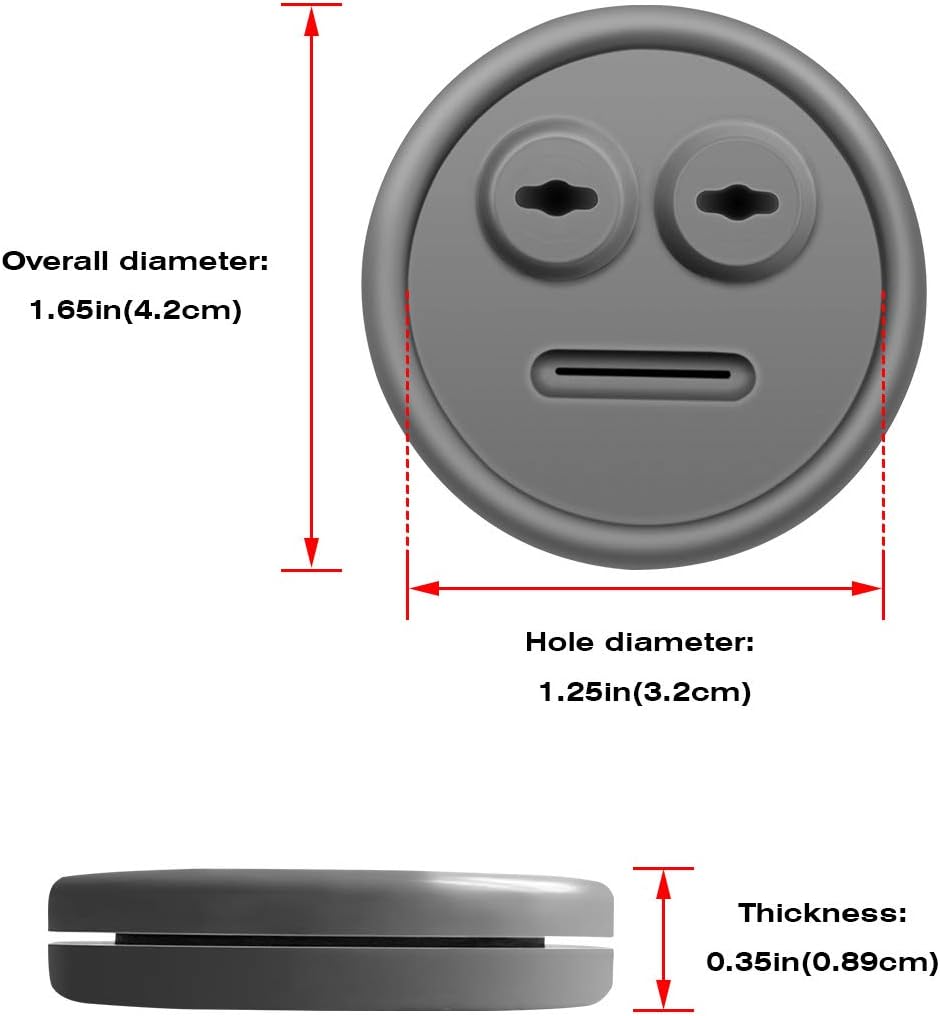 5 Pack Meat Thermometer Probe Grommet for Grills, Compatible with Weber 85037 Smokey Mountain Cookers, and Other Grill DIY Probes Port