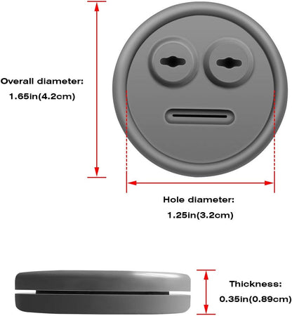 5 Pack Meat Thermometer Probe Grommet for Grills, Compatible with Weber 85037 Smokey Mountain Cookers, and Other Grill DIY Probes Port