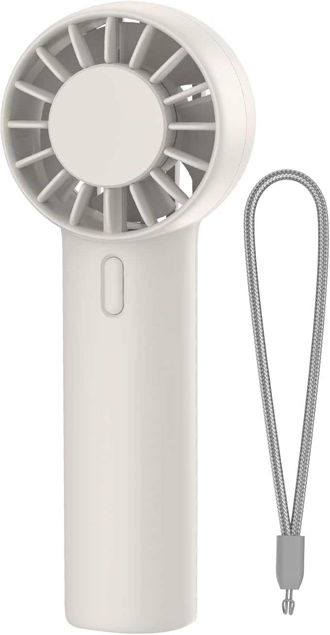 Mini Portable Fan, USB Rechargeable Handheld Fan with 3 Speed Wind, Pocket Personal Cooling Fan for Desktop Travel Outdoor Vacation Concert Makeup Use