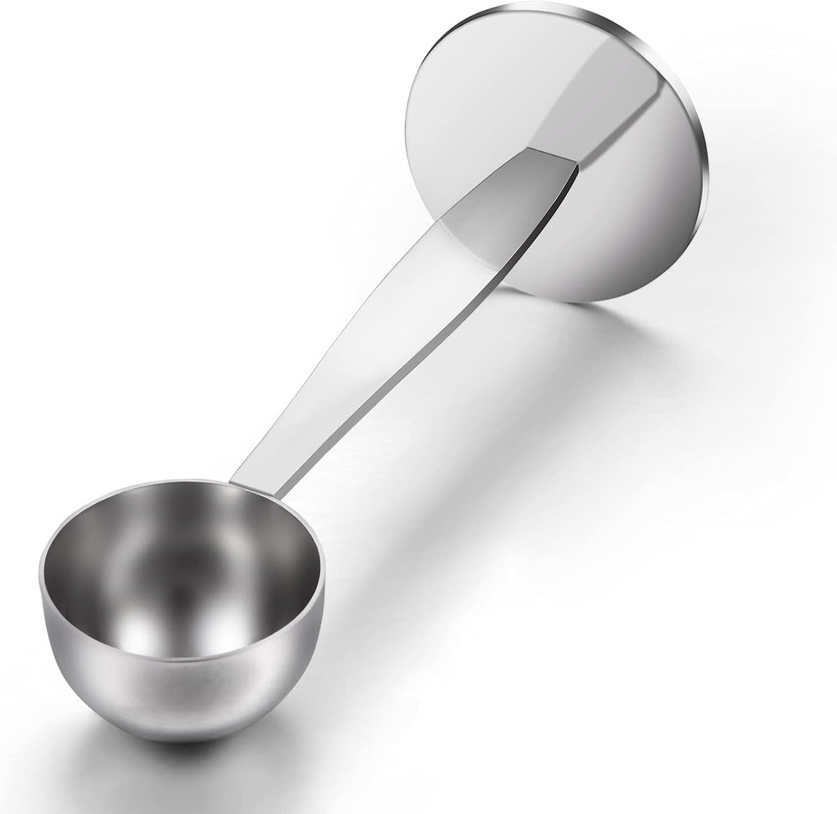 Two-in-One Stainless Steel Coffee Scoop Tamping Dual-Purpose Coffee Spoon Powder Hammer Tamper Multi Function Spoon Holder Coffee Tools for Measuring