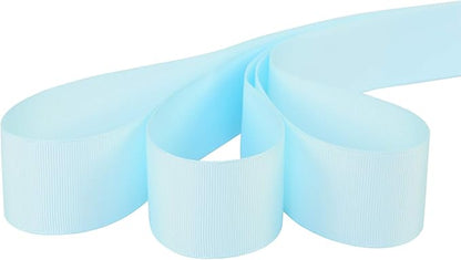 Ribbonitlux 1.5" Wide Solid Grosgrain Ribbon 25 Yards (305-Light Blue）, Set for Gift Wrapping, Party Decor, Sewing Applications, Wedding and Craft