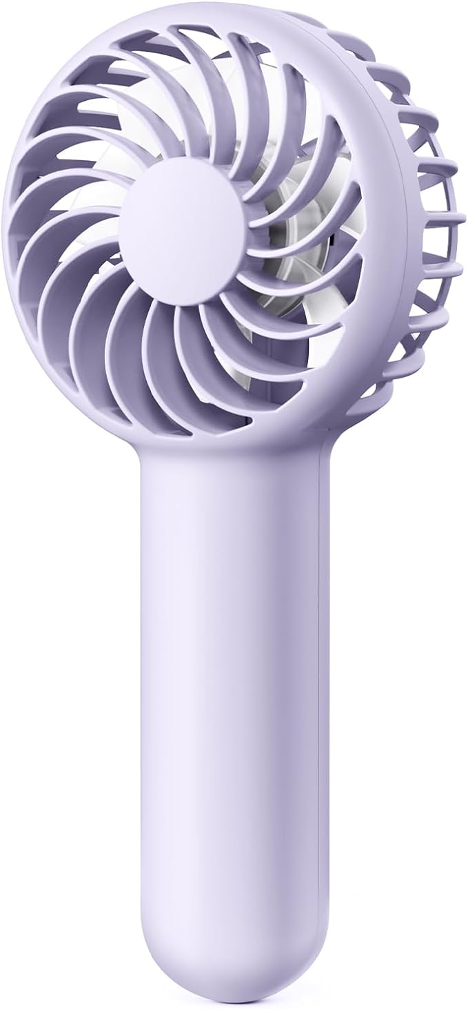 Gaiatop Mini Portable Handheld Fan, 3 Speed Powerful Battery Operated, Small USB Rechargeable Personal Fan for Makeup Eyelash, Camping Beach Airplane Travel Essentials for Women Girls