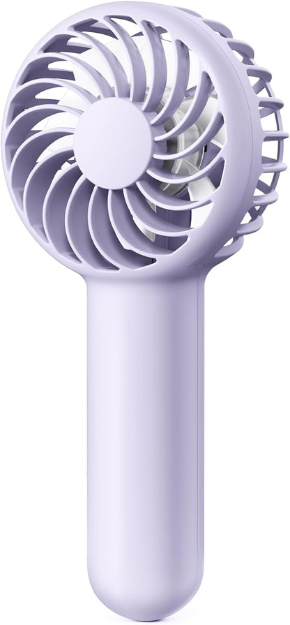 Gaiatop Mini Portable Handheld Fan, 3 Speed Powerful Battery Operated, Small USB Rechargeable Personal Fan for Makeup Eyelash, Camping Beach Airplane Travel Essentials for Women Girls