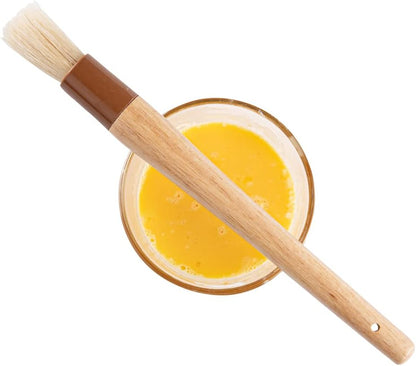 Restaurantware-Pastry Tek 1 Boar Bristles Pastry Brush, 11.8 Inches Buttering Tool â€“ Hardwood Handle, Built-In Hanging Hole