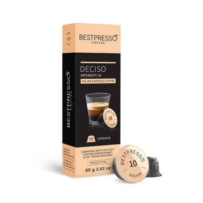 Bestpresso Coffee capsules compatible with Starbucks Verismo, Caffitaly, Cbtl, K-fee systems 80 Pods (Desciso)