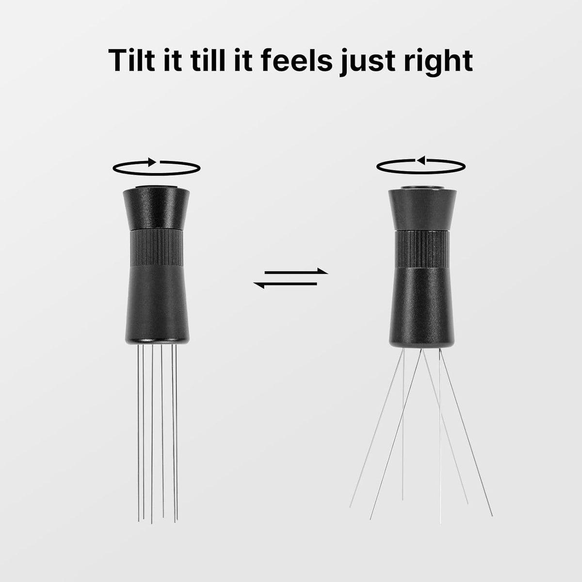 WDT Tool Espresso Needle Distributor with Magnetic Stand, Adjustable Range Coffee Espresso Stirrer, Espresso Distribution Tool Easy Access Design with Extra 6 Replacement Needles