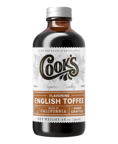 Cook's, English Toffee Flavoring for Baking, Icing, Cinnamon Rolls, Scones, 8 oz