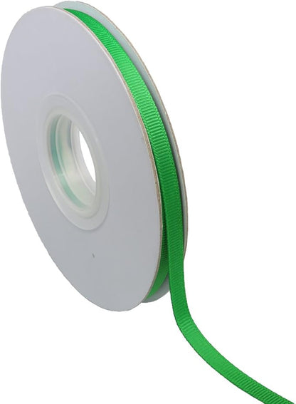 Ribbonitlux 1/4" Wide Solid Grosgrain Ribbon 25 Yards (580-Emerald）, Set for Gift Wrapping, Party Decor, Sewing Applications, Wedding and Craft