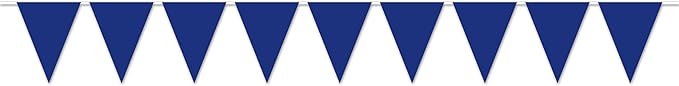 Indoor/Outdoor Pennant Banner (blue) Party Accessory (1 count) (1/Pkg)