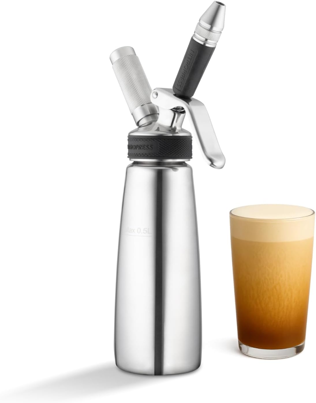 NitroPress Nitro Cold Brew Maker and Dispenser, At-Home Nitro Coffee Maker