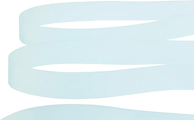 Ribbonitlux 1" Wide Solid Grosgrain Ribbon 25 Yards (305-Light Blue）, Set for Gift Wrapping, Party Decor, Sewing Applications, Wedding and Craft