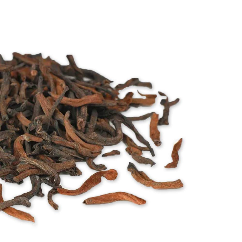 Tian HU Shan Puerh Tea - Ripe Pu'erh, Aged Black, 8 Ounce