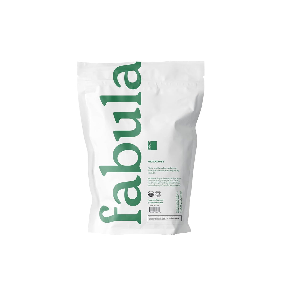Fabula Menopause Herbal Tea – Organic Herbal Blend for Menopause Support, with Peppermint, Lemon Balm & Black Cohosh – Caffeine-Free, Stress Relief