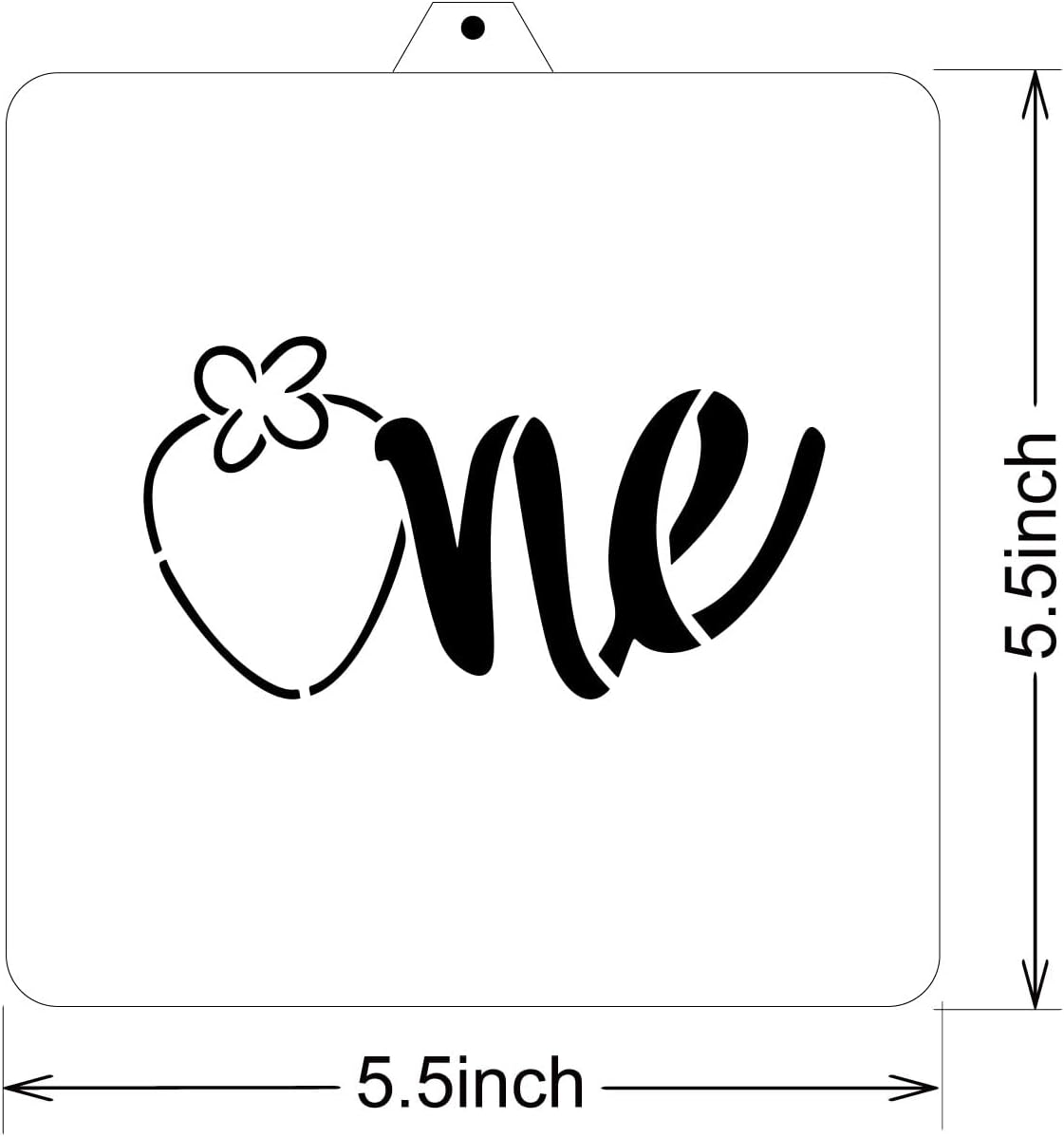 Strawberry New Born Baby kids Cookie Cutter and Stencil Set Bundle Kit PYO Cookies Paint Your Own Happy Birthday Wedding Baby Candle Kids Painting