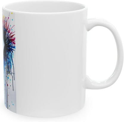 11 OZ Novelty Coffee Mug – Eye-Catching Colorful Design – Fun Ceramic Cup for Coffee, Tea, or Cocoa – Unique Christmas Gift for Friends, Family, Coworkers & Coffee Lovers