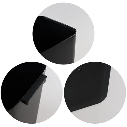 Gainhope 3-Pack 4.5 Gallon Plastic Small Trash Can Wastebasket, Black Garbage Container Bin for Under Desk, Office, Bathroom, Living Room, Classroom