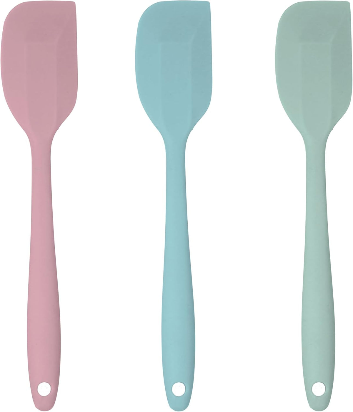 3 Pcs Colorful Silicone Spatula Set, Heat Resistant Rubber Kitchen and Baking Utensils for Non-Stick Cookware with Flexible Edges and Soft Touch