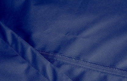 Eevelle Meridian Patio Oval Table Set Cover with Marine Grade Fabric - Outdoor Table Cover - Furniture Set Covers for Dining Table - Easy to Install - (25"H x 106"L x 58"W, Navy)