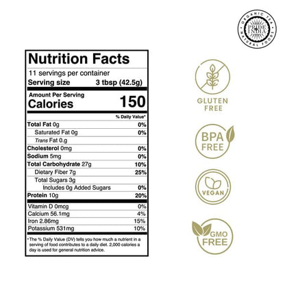 Pride of India - PACK of 6 - Mung Bean Flour 1 lbs (454 gm) Nutty Slightly Sweet Earthy Taste Freshly Milled in Small Batches | Used for Cooking Baking Binding Agent Fritters Noodles Pancakes Bread