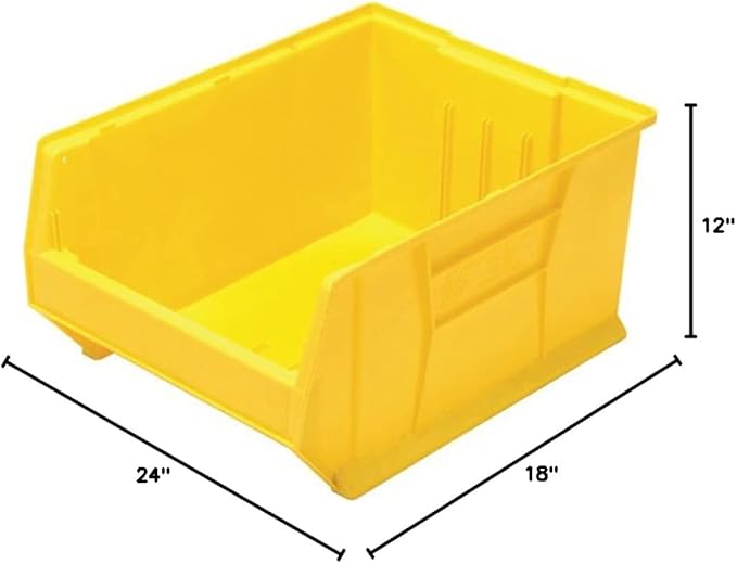 Quantum Storage Systems QUS955YL Hulk Heavy Duty Part Organizer Yellow Bins 24" L x 19" W x 12" H
