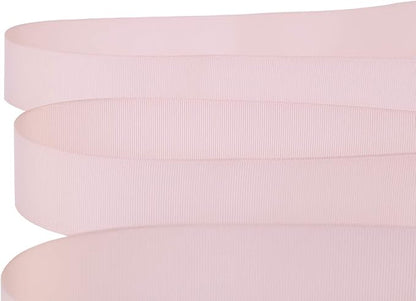 Ribbonitlux 1.5" Wide Solid Grosgrain Ribbon 25 Yards (813-Vanilla）, Set for Gift Wrapping, Party Decor, Sewing Applications, Wedding and Craft