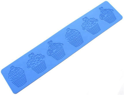 Cupcake Silicone Mold 3D Cupcake Fondant Lace Pad Cake Silicone Mold Cake Fondant Silicone Mold Fondant Clay Mould for Sugarcraft Polymer Clay