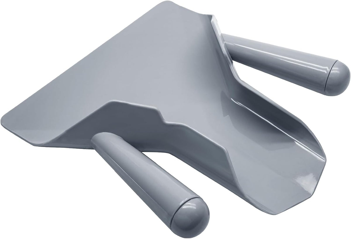 Polycarbonate French Fry Popcorn Scoop, Quick Fill Tool for Food Bags & Boxes, Multipurpose Utility Scooper for Bagger French Fries, Snacks, Desserts, Ice, Dry Goods(Dual Handle)