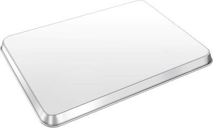 Baking Sheet, Yododo Stainless Steel Baking Pans Tray Cookie Sheet Toaster Oven Tray Pan Cookie Pan, Non Toxic & Healthy, Superior Mirror Finish & Rust Free, Easy Clean & Dishwasher Safe - 17.3 inch