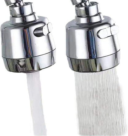 Huazhi 360° Swivel Kitchen Sink Faucet Aerator Faucet Sprayer Attachment Tap Aerator Faucet Nozzle Faucet Head 55/64'' Female Thread for Kitchen, Bathroom Faucet (Shorter Style 1PC,Adapter Included)