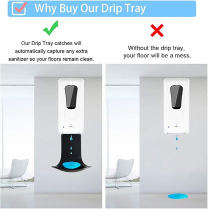 Cotn - Drip Tray for ACotn Soap Dispenser Automatic, Wall Mount and Hand Sanitizer Dispenser, Stand,Soap Bracket, Easy to Clean (Black, 5), 5.3 * 4.0 * 7.0 inches