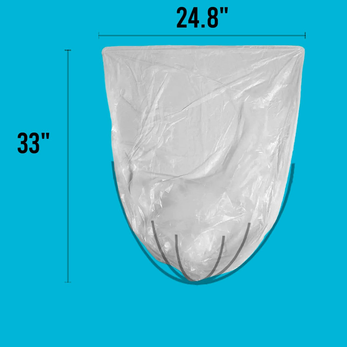 Trash Bags 13 Gallon, 1000 Count Bulk Value Pack, Clear Plastic Recycling Garbage Bags, Multi-purpose Tall Kitchen Trash Bags Can Liners for Business Home Commercial and Industrial