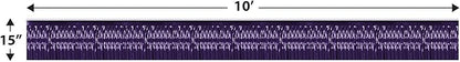 2-Ply FR Metallic Fringe Drape (purple) Party Accessory (1 count)