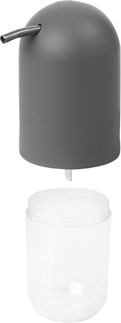 Umbra Touch Soap Dispenser Pump 13 oz (384 ml) Capacity for Liquid Soap or Hand Sanitizer, Easy to Refill, Grey