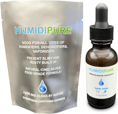 Natural Food Grade Concentrate. 200 day+ Humidifier Treatment Additive*. Prevent Slimy, Crusty and Rusty Buildup. Keep Water Clean and Odor Free