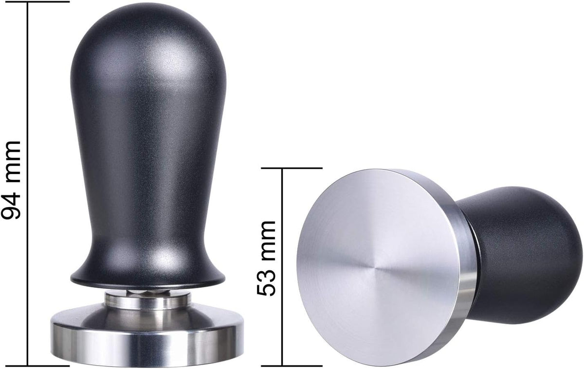 MATOW 53mm Spring Loaded Calibrated Espresso Tamper Fits 54mm Portafilters