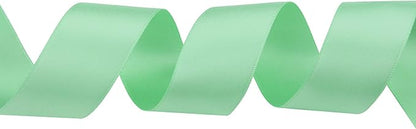 ITIsparkle 1" Inch Double Faced Satin Ribbon 50 Yards-Roll Set for Gift Wrapping Scrap Books Party Favor Hair Braids Baby Shower Decoration Floral Arrangement Craft Supplies, Aqua Ribbon
